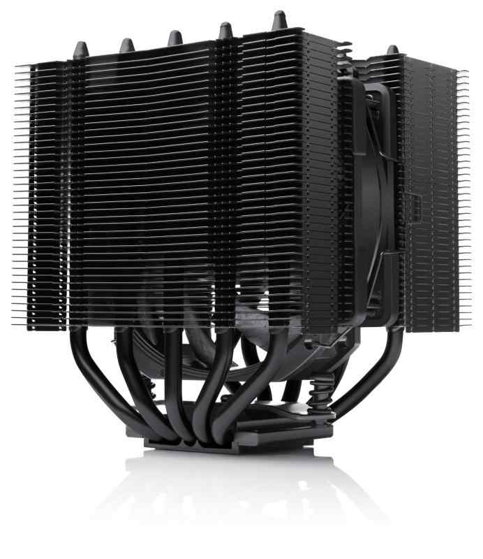 Noctua NH-D12L chromax.black, ローハイトデュアルタワーCPUクーラー（120mm、ブラック）