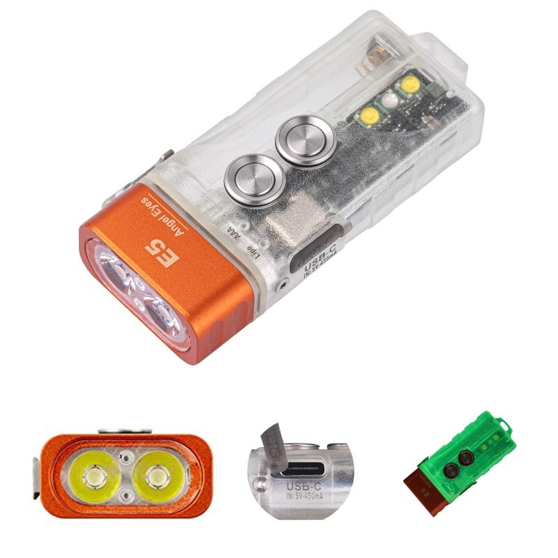 E5デュアル電源キーホルダー懐中電灯高ルーメン vision-stores-10171229 ビジョンストア パッケージ画像