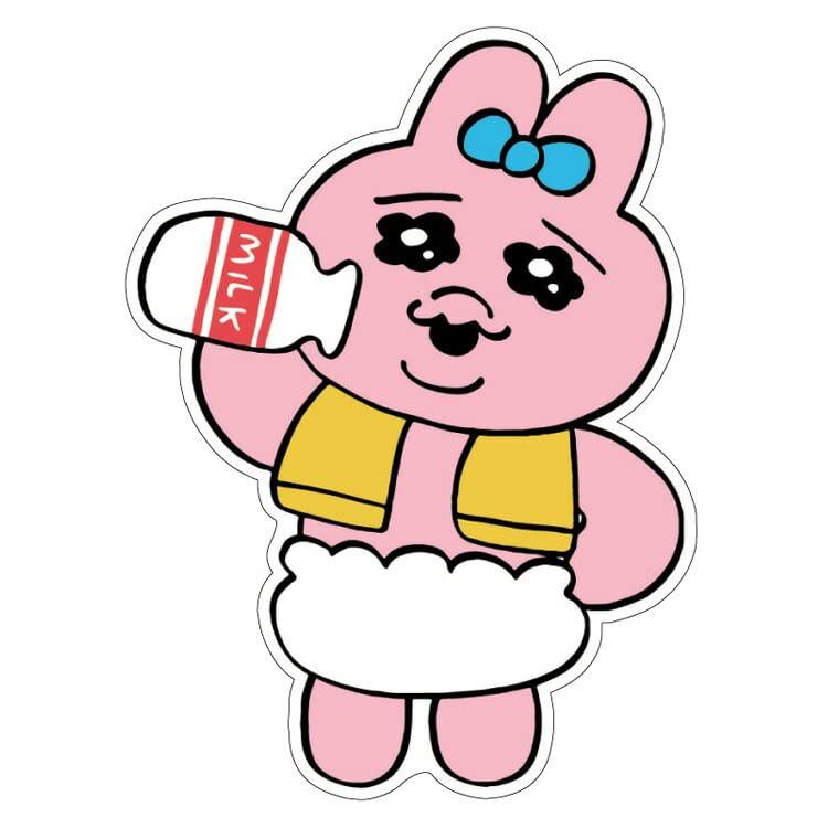 カミオジャパン(Kamiojapan) おぱんちゅうさぎ[ダイカットシール]ミニデコステッカー/ぎゅ ...