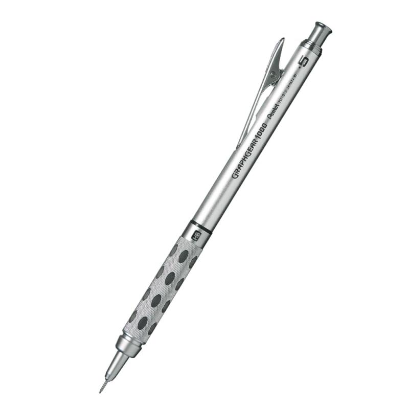 ぺんてる シャープペン グラフギア1000 XPG1015サイズ:軸径 10mm ×奥行 9mm × 長さ 150mm重さ:20g芯径:0.5mm