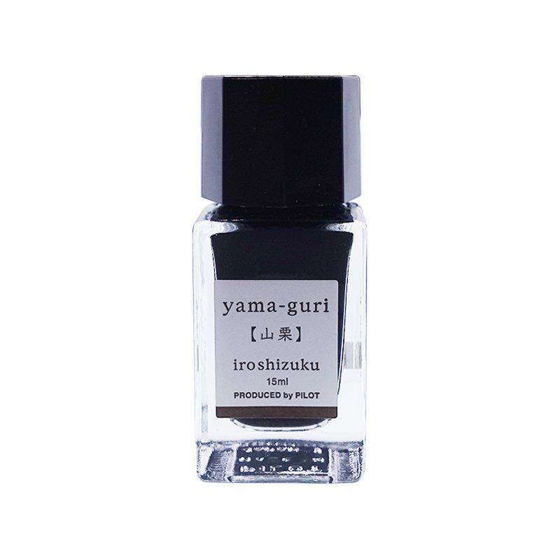 PILOT 万年筆水性インキ 色彩雫/iroshizuku ミニボトル 15ml【山栗】 INK15YG