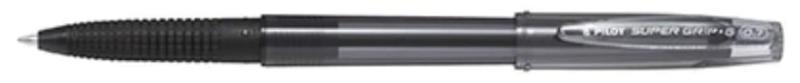 乐天商城 - パイロット 油性ボールペン スーパーグリップG・キャップ式0.7mm 細字 黒軸黒芯 BSGC-10F-BB 10本組み