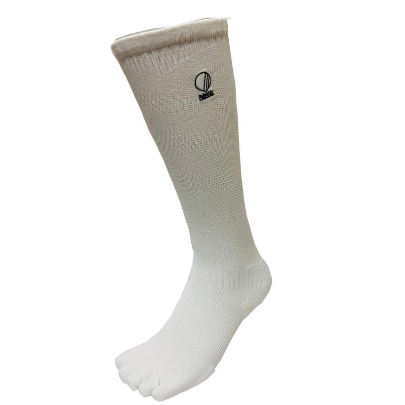 Rakuten - Palourde パルード 重心ソックス JushinSOX ロング ホワイト 日本製 整筋ソックス フィット感 5本指 衝撃クッション グリップアップ