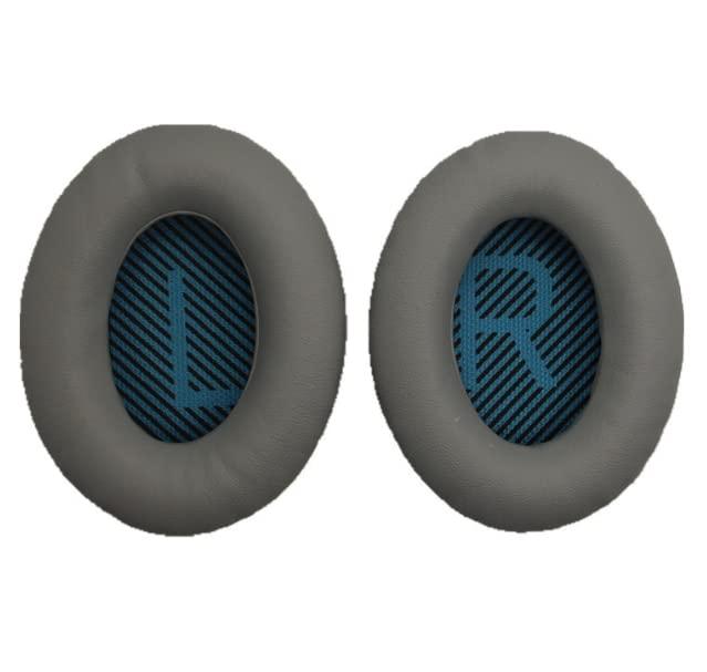 XXTMZ QuietComfort 35 交換用イヤーパッド Bose QC35/35ii/QC25/QC15/AE2 対応 高弾力スポンジ 遮音性強化 長時間装着快適 音楽・テレワーク用 ヘッドホン補修部品 ダークグレー