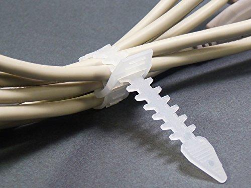 テクノベインズ ケーブル結束バンド 14cm 20本入り (白) TSTB140PK-W0-20