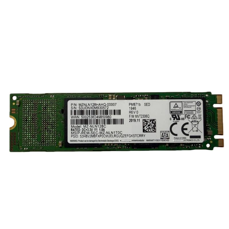 【整備済み品・動作確認済み】SSD PM871b MZ-NLN128C 128GB M.2 2280 SATA 内蔵SSD 6Gb/s ノートパソコン換装 修理用