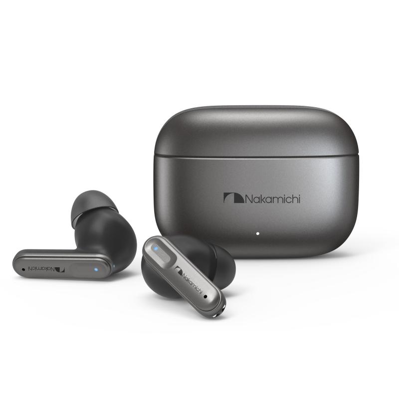 Nakamichi ワイヤレスイヤホン Bluetooth 5.3 アクティブノイズキャンセリング ハンズフリー通話 ブルートゥースイヤホン 合金製ケース 外音取り込み 無線イヤホン 最大15時間 片耳モード カナル vision-stores-10172211 ビジョンストア パッケージ画像