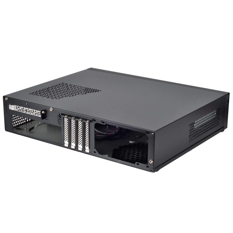 Rakuten - Silverstone 【Milo シリーズ】フロントドア(カギ付)装備 横置きスリム型HTPCケース SST-ML04B