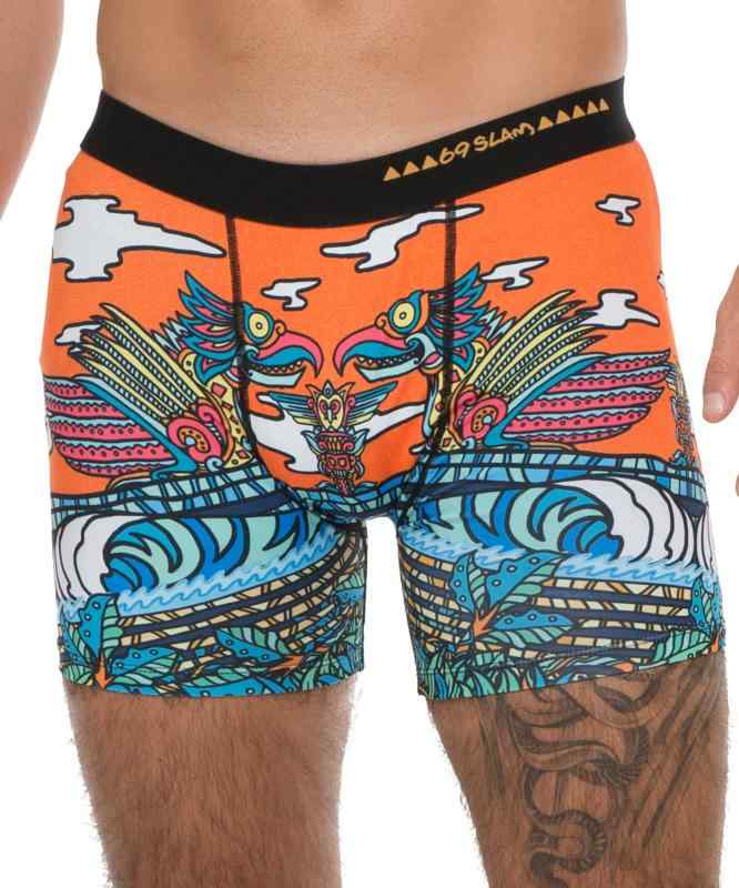 [69SLAM] ロックスラム ボクサーパンツ メンズ TRUE STORY 速乾 サーフパンツ インナー MCYSPTーPO