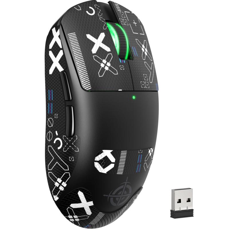 MAGIC-REFINER G6 SUPERLIGHT ワイヤレスゲーミングマウス、24000 DPI、PixArt PAW3311ゲーミングセンサー、Bluetooth/2.4G/有線軽量ゲーマーマウス、1000Hzポーリングレート 35G加速度 、R