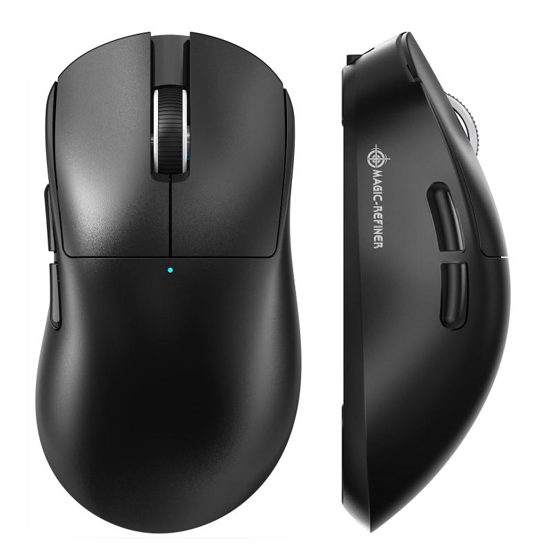 MAGIC-REFINER X2ゲーミングマウス ワイヤレス 軽量69g 三モード (有線/Bluetooth/2.4GHz) DPI24000 高精度センサー PAW3311 搭載 超高速応答 6ボタン 長電池寿命 500mAh 静音設計 中大手サイズ