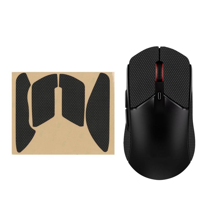 乐天商城 - kwmobile マウスグリップ Kingston Pulsefire Haste 2対応 グリップテープ - 滑り止め カット済 厚さ0.5mm 黒色