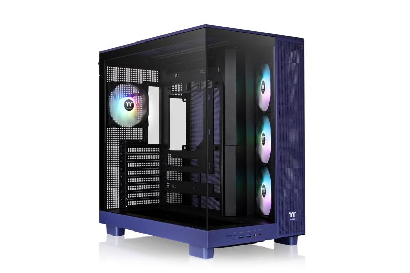 Thermaltake View 380 XL TG ARGB Black 120mm ARGBファン 4基搭載 ピラーレス ミドルタワー ATX PCケース ブラック