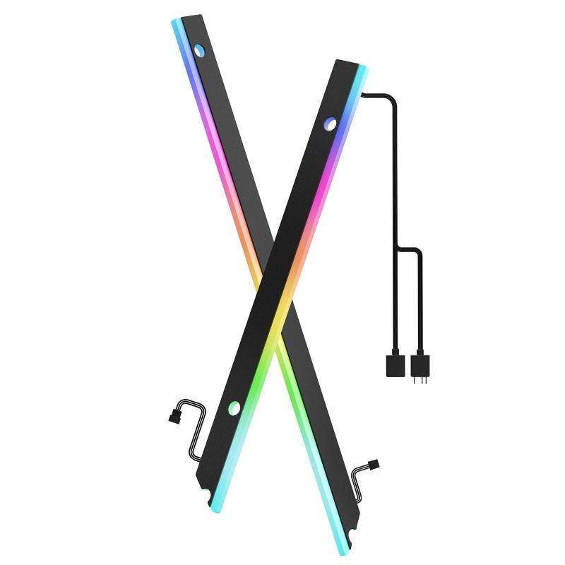 ASIAHORSE ARGBライトストリップ マザーボード用 24個の独立アドレス指定可能RGB 5V 3ピン Aura Sync Lightsaber-X LED PCパーツキット