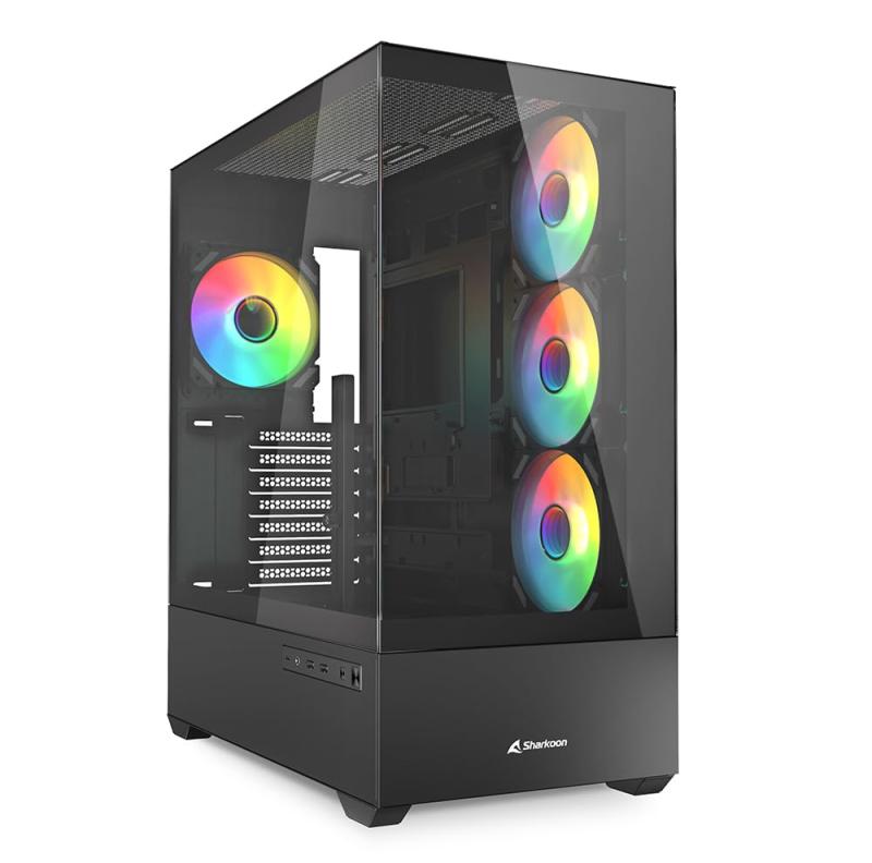 Sharkoon 背面コネクタ対応ミドルタワーPCケース