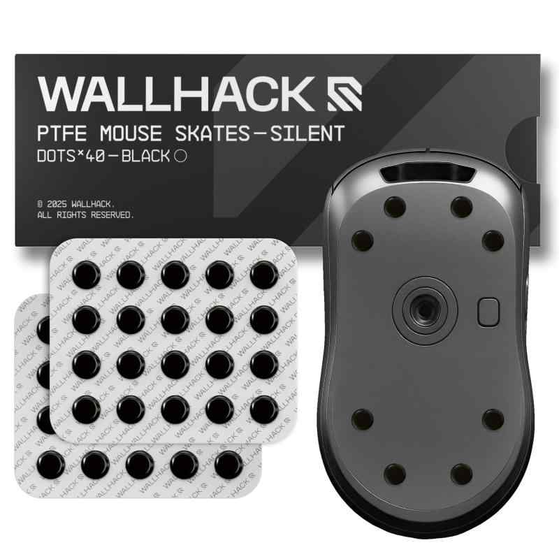 Wallhack マウススケート PTFE & UHMW-PE | ゲーミングマウス用プレミアムユニバーサルスケート | 超スムーズな滑りとコントロール