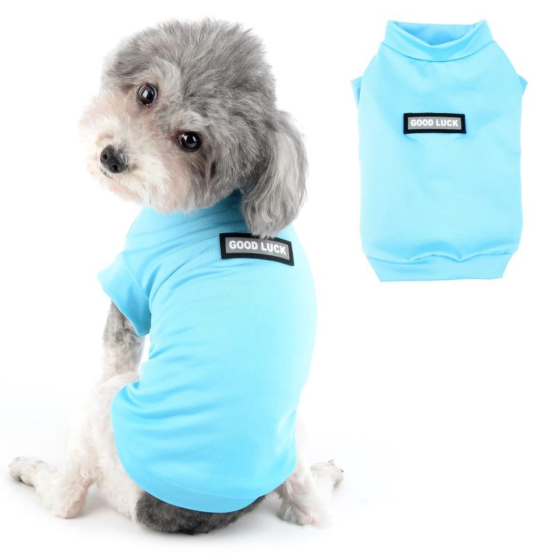 ビジョンストアのRANPHY 犬服 夏用 冷感 Tシャツ 小型犬 涼しい 通気性 ベスト 薄い 暑さ対策 犬用タンクトップ 春夏 日焼け対策 皮膚保護 スポーツウェア カジュアル 伸縮性 部屋着 お出かけ 散歩｜アングル3