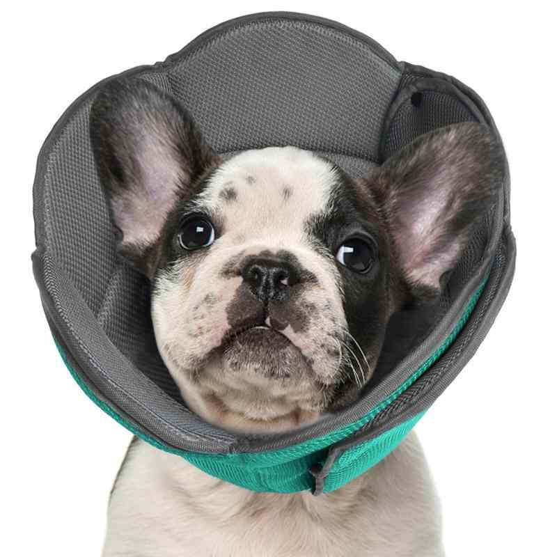 IECOii エリザベスカラー 犬 猫 調整可能 通気性 軽量 柔らかいイヌ カラー 傷舐め防止 引っ掻き防止 傷口保護