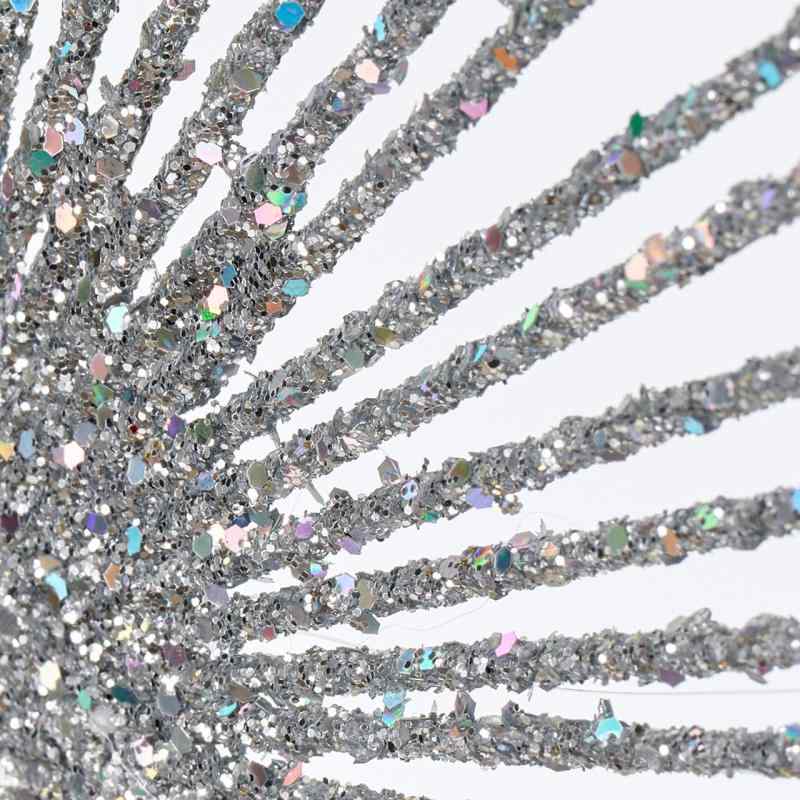 東京堂(Tokyodo) クリスマス オーナメント 装飾 スターバーストオーナメントS シルバー Φ15.5×D0.2cm 2個入 XO001642-019 2