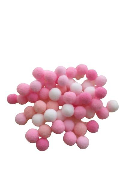 乐天商城 - NaturalMelody　ピンク系　ミックス　ボンボン　90個　約1cm　ボンテン　手芸　マスコット　ポンポン　飾り　デコレーション　パーツ　春　スプリング　ピンク　ボンボン