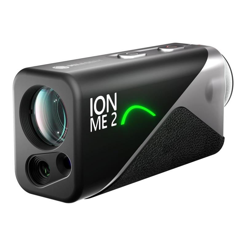 MILESEEY ゴルフ レーザー距離計 IONME2 超小型 mini PinPoint Green™ モード 3点間距離 OLED赤緑色表示 90%高透過率 6倍望遠 1100yd対応 ±0.5yd高精度 ゴルフ 距離計 ミニ 96*44*32mm