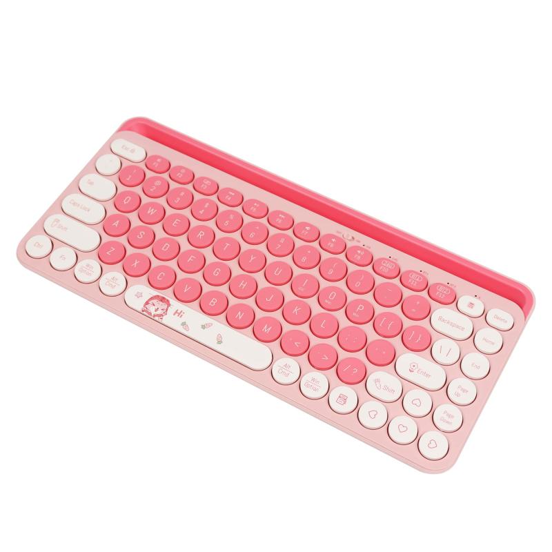 NAMOTUOFO ワイヤレスBluetoothキーボード かわいい タブレット・スマホ用 コンパクト 3台デバイス同時接続可能 携帯便利 接続簡単 IOS/Android/Windowsに適応