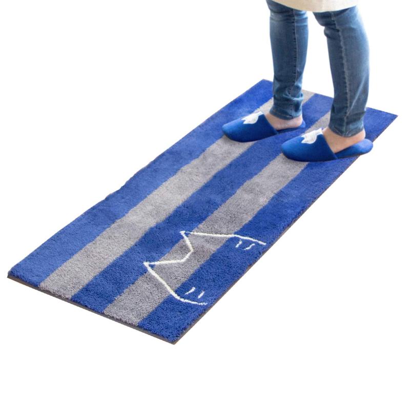 オカ(OKA) うちねこ キッチンマット 約45×120cm (ブルー)サイズ約45cm×120cm(マットの高さ 約15mm)素材:アクリル100%裏面滑り止め加工生産国:中国飛び乗ったりすると、すべってケガをする恐れがあります。