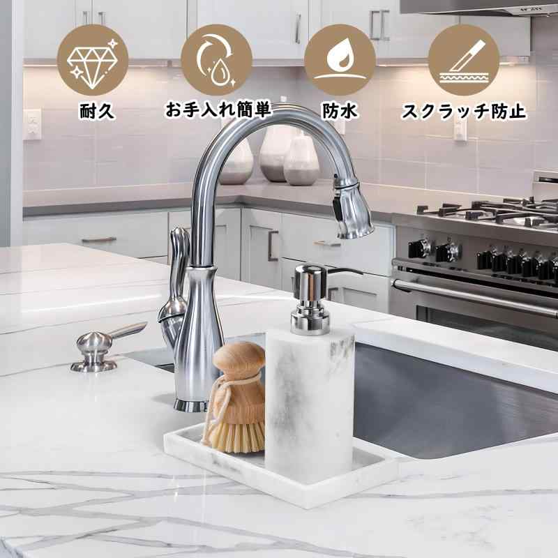 トレー Luxspire セラミック マーブル調 大理石模様 小物入れ アクセサリートレー 収納用品 化粧品収納 浴室物置 調理台 押入れ 戸棚 鏡台 香水 ジュエリー 入浴用品収納 卓上収納 長方形 陶器 vision-stores-10175581 ビジョンストア サンプル画像3
