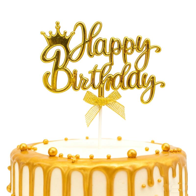 BLOOPIC ケーキトッパー 誕生日 立体「HAPPY BIRTHDAY」 ハッピーバースデー ケーキ飾り ケーキピック バースデーパーティー おしゃれ デコレーション 豪華 装飾用品【製品仕様】これらの ケーキトッパー は、厚さ1.3mm、幅約11cmで、5種類の異なるデザインから選べます。さまざまなユーザーの美的感覚に応えることができます。各デザインは細部にまでこだわり、挿入することで ケーキ の魅力を引き立てます。