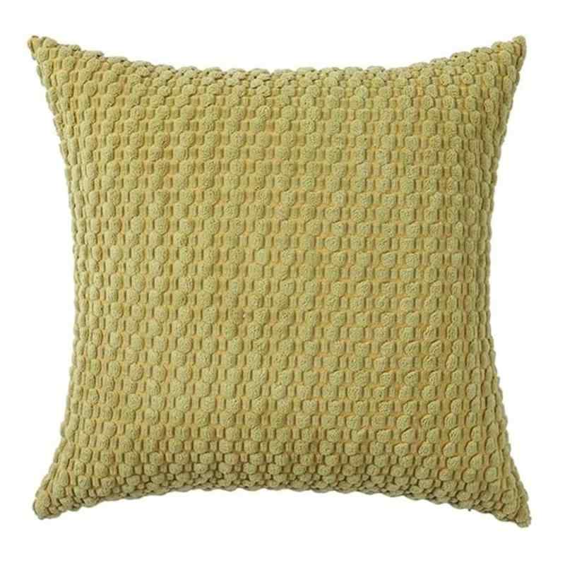 クッションカバー 40X40cm 抱き枕カバー シンプル 装飾枕カバー 純色 くっしょんかばー おしゃれ かわいい ソファ背当て 枕カバー 高級 コールテン もふもふ 柔らかい 1枚セット オフホワイト vision-stores-10201464 ビジョンストア サンプル画像2