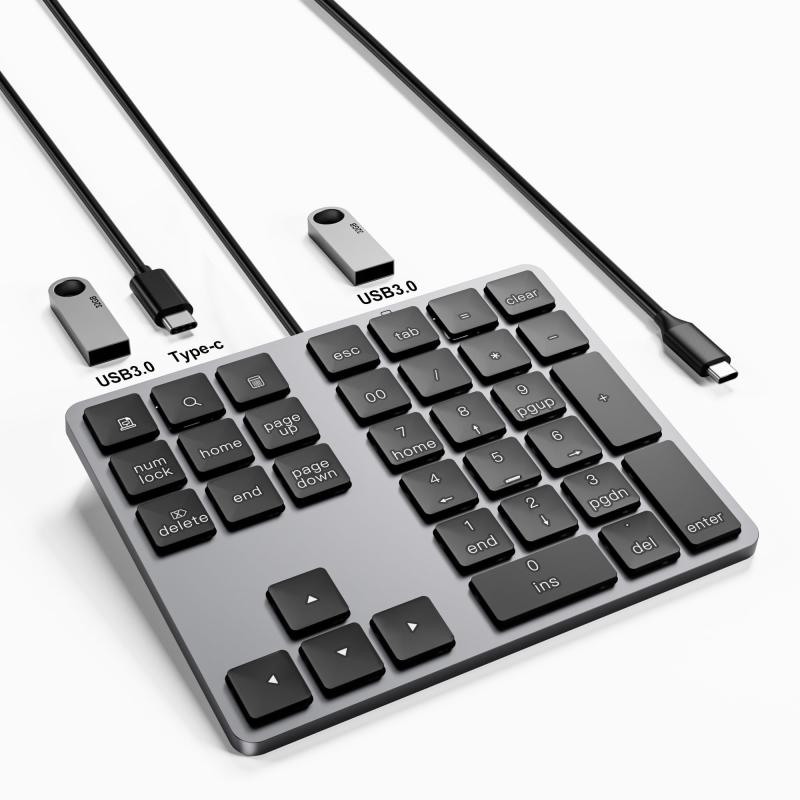 テンキー 有線 薄型 34キー mac テンキーボード