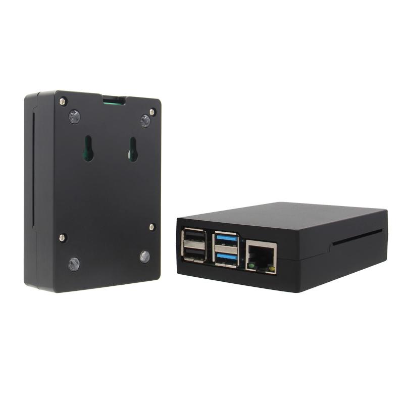 Geekworm Raspberry Pi 4 ケース、アルミ合金ケース、パッシブ冷却、ラズベリーパイ4Bのみ適用-P171ブラック