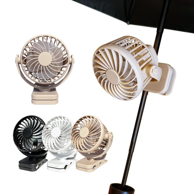 卓上扇風機 小型クリップ扇風機 USB クリップファン 卓上 デスクファン USBファン 充電式 ハンディ 首掛け ストラップ 小型 ミニ クリップ型 3WAY 日傘 車内 熱中症対策 アウトドア