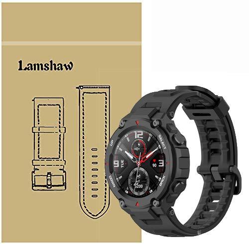 Lamshaw for AMAZFIT T-Rex バンド, シリコーン 交換バンド ベルト 対応 AMAZFIT T-Rex スマートウォッチ対応機種：AMAZFIT T-Rex高品質：スポーツバンド。軽さも、しなやかさも、通気性も耐久性ある、優美で上品である、長さ自由に調節できます。面倒なく、超簡単で、超使いやすいです。シリコーン製なので、バンドがソフトで、手触りがよいです。拭きやすい。水洗いができますご注意】： カラーの見え方につきましては、お客様のモニターなどの設定により、違って見える場合もございますので、予めご了承ください。 ご注文間違い（タイプ・カラー・サイズ）等、お客様ご都合のご・ご交換はお断りさせて頂いておりますのでご理解の上ご了承下さい。 キズや破損等の初期不良がある場合は、商品の購入するから起算して2週間以内にご連絡頂きますようお願い致します。