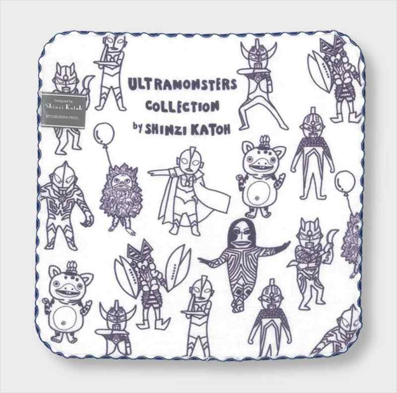 Rakuten - ウルトラモンスターズ Shinzi Katoh ミニタオル 円谷プロ 怪獣 ハンカチ (SKTC149-10 ライン)