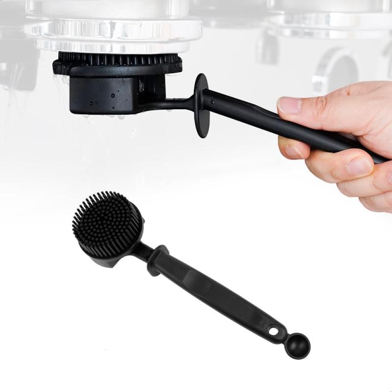 Rakuten - watchget シリコンエスプレッソコーヒーマシンクリーニングブラシ プロフェッショナルデザイン エスプレッソの360°クリーニング用 グループヘッド 取り外し可能なシリコン毛 51mmグループヘ