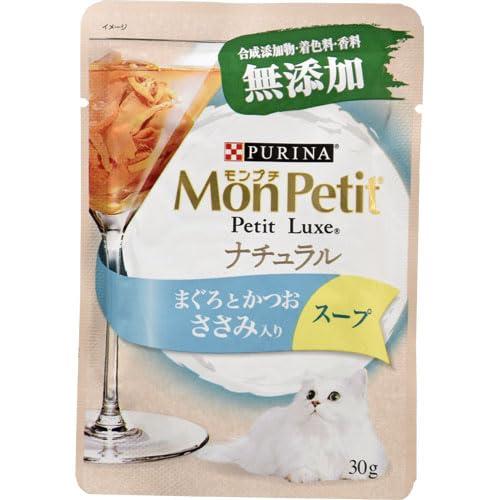 乐天商城 - モンプチ プチリュクスパウチ ナチュラル スープ 成猫 キャットフード ささみ入りまぐろとかつお -
