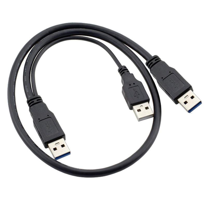 ビジョンストアのchenyang USB 3.0ケーブル、USB 3.0 Type A オス - オス 延長データケーブル 外付けハードディスク用電源ケーブル付き｜アングル3