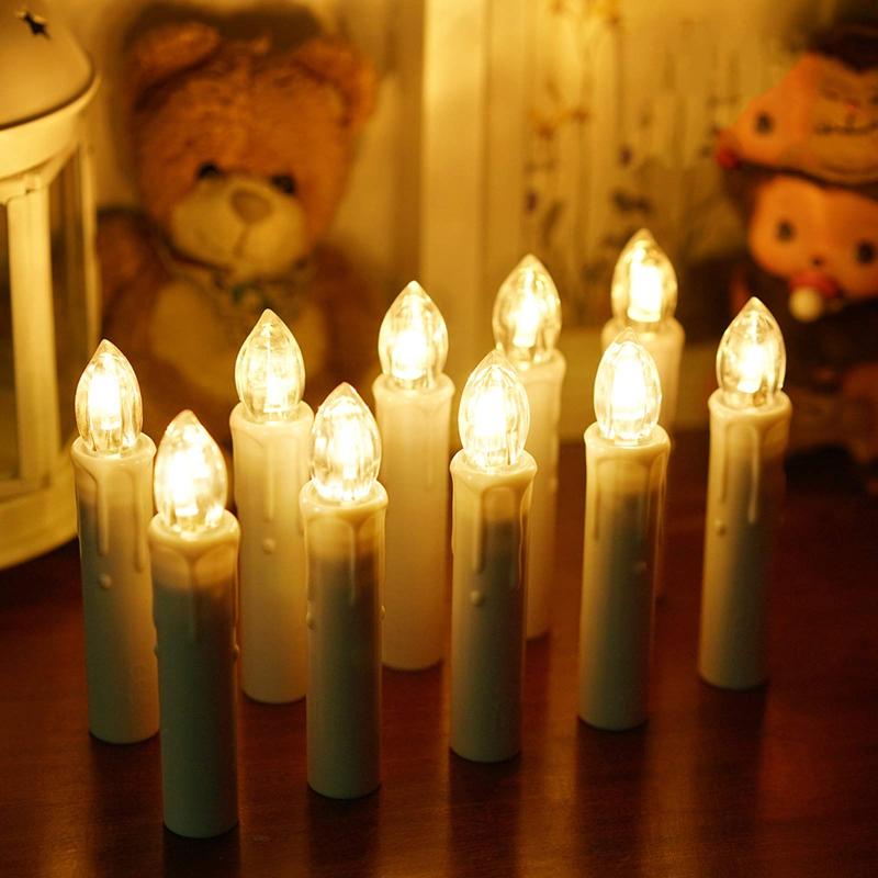 BlueFire LEDキャンドルライト 電池式蝋燭ろうそくイルミネーション 多様機能リモコン タイマー 点滅機能/燭台付き ホーム飾り/庭/結婚式/パーティー/クリスマス装飾ライト ロマンチックな雰