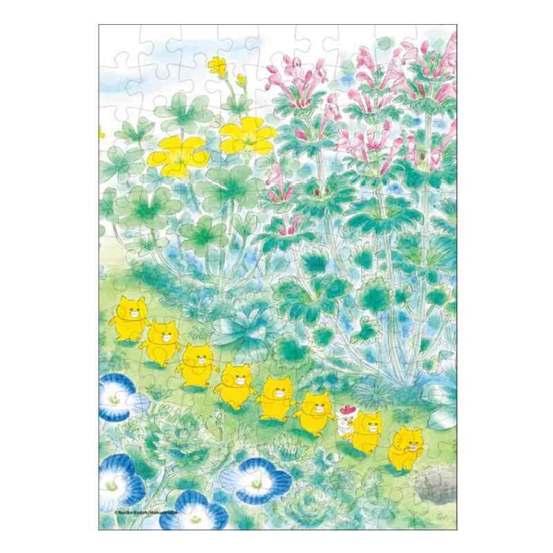 乐天商城 - テンヨー(Tenyo) 【日本製】 108ピース ジグソーパズル ノラネコぐんだん さんぽ (18.2x25.7cm) MB-108-130 のり付き ヘラ付き サービスカード付き 絵本 工藤ノリコ