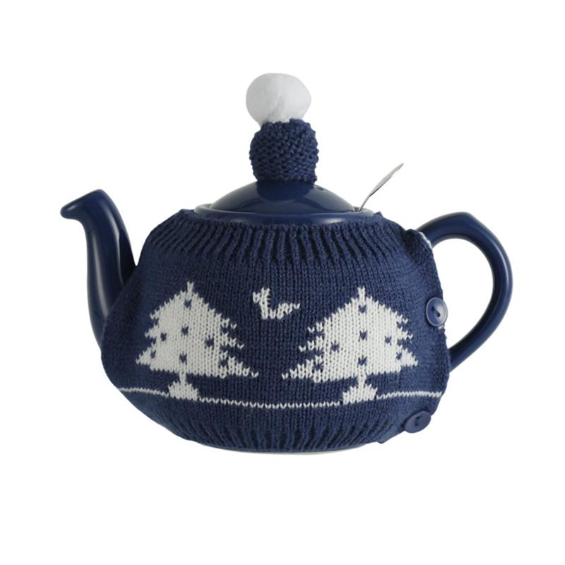 ビジョンストアのロンドンの陶器のための居心地の良いお茶を編むかわいいアクリル繊維ロンドンポタリー 2カップサイズ、ギフト｜アングル2