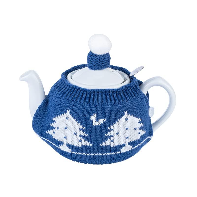 ビジョンストアのロンドンの陶器のための居心地の良いお茶を編むかわいいアクリル繊維ロンドンポタリー 2カップサイズ、ギフト｜アングル3