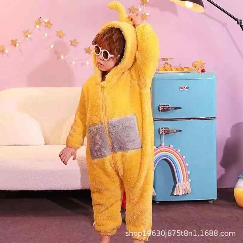 [MDybf] テレタビーズ 着ぐるみ パジャマ 子供 大人 ルームウェア 着ぐるみ 連体服 コスプレ 衣装 漫画服 仮装 コスチューム おおきいサイズ フード付き 萌え 寒さ対策 暖かい もふもふ フラン vision-stores-10182877 ビジョンストア サンプル画像2