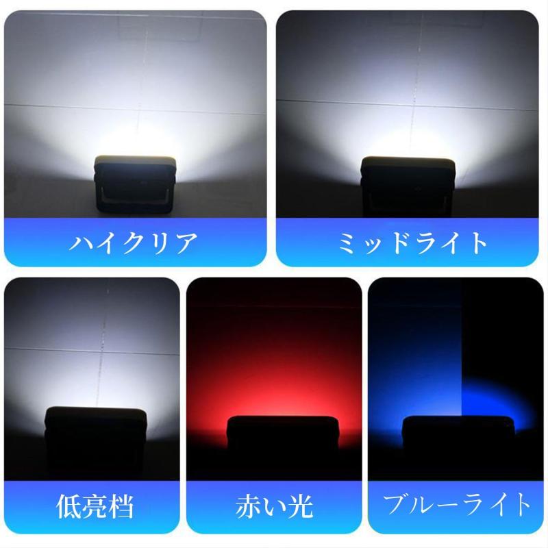 winova LED投光器 200W 充電式 96LED 大容量電池搭載 ポータブル投光器 LED作業灯 集魚灯 テントライト 昼白色 IP65防水 防災対策 夜間作業 夜釣り 軽量 vision-stores-10183227 ビジョンストア サンプル画像3