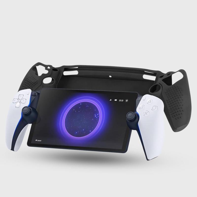 ビジョンストアのMiimall 【シリコン ケース】Sony Playstation Portal専用ケースシリコン シリコン材質 耐衝撃 防水防汗 落下防止 指紋汚れ防止 傷防止 装着簡単 ぴったり対応 軽量 薄型 耐久性 柔らかい 多色選択 Pl｜アングル2