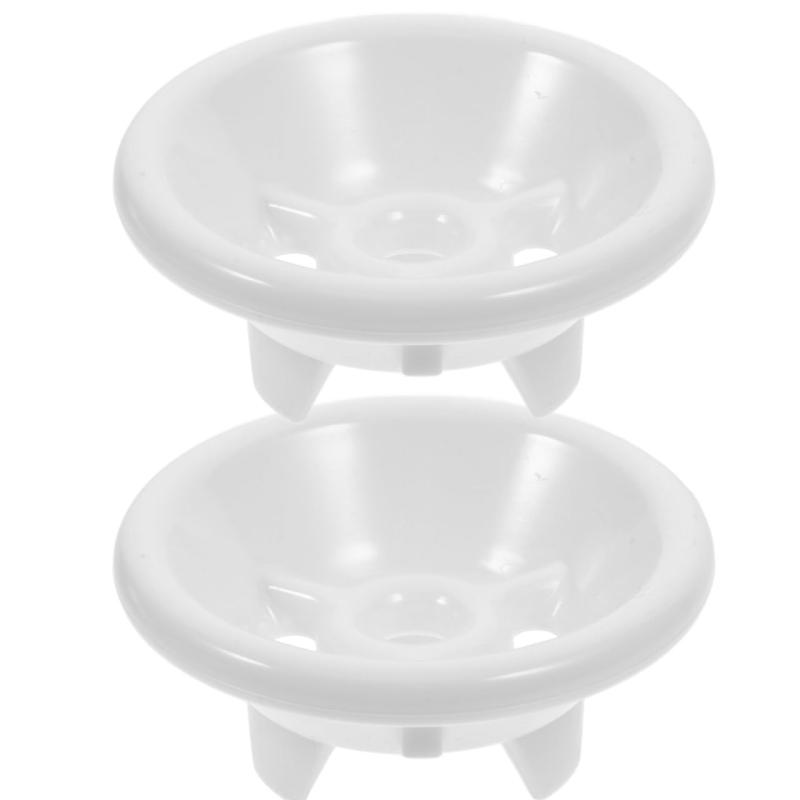 Homoyoyo 小便器ストレーナーストッパー 交換用プラスチックキャップ 2個セット 尿はね防止 浴室用排水口カバー 便器パーツ 2.8×2.8×1.2インチ