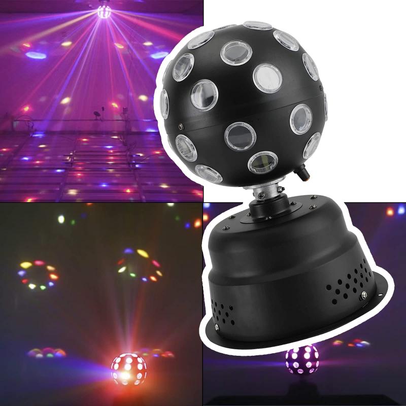 ビジョンストアのFrezon ミラーボール 30W 9色RGB LED ミラーボール 置き型 ディスコライト パーティライト 簡単に使用でき 音声起動 舞台照明 祝日 カラオケ クラブ 文化祭 家庭用 ミラーボール 発光 パーティー｜アングル3