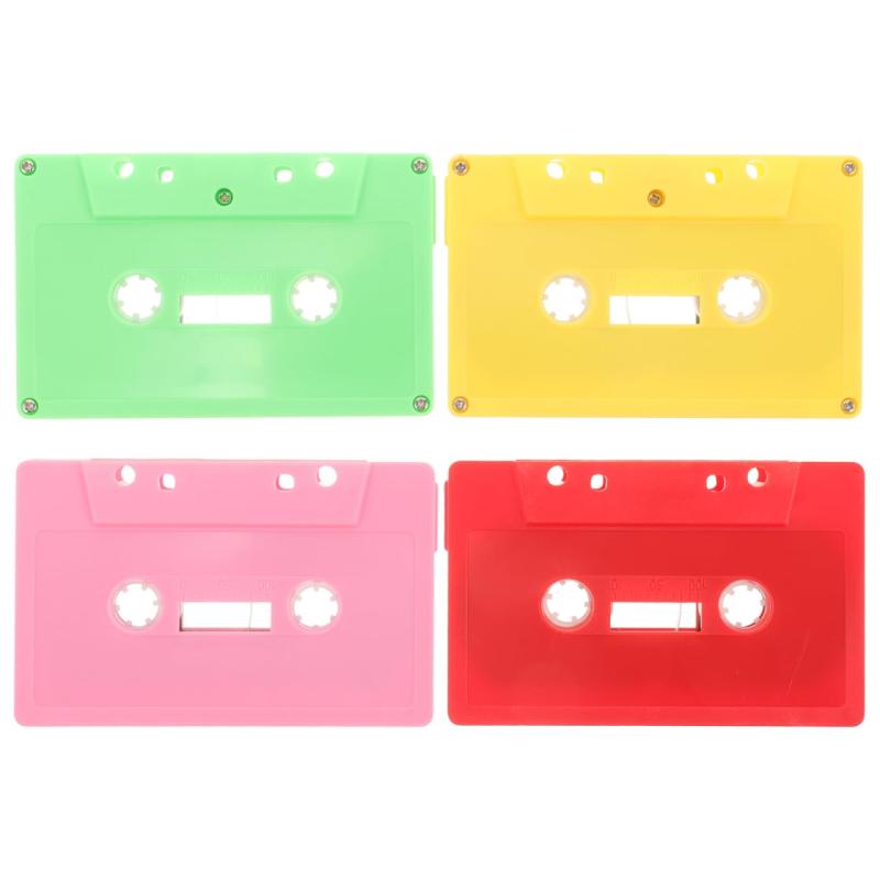 BESTOYARD カセットテープ 10分 録音用 4個セット カラフル ブランクカセットテープ 【昭和レトロ・エモい 髪飾り】 おしゃれ DIY メッセージ 音楽 カセット テープ デコレーション インテリア