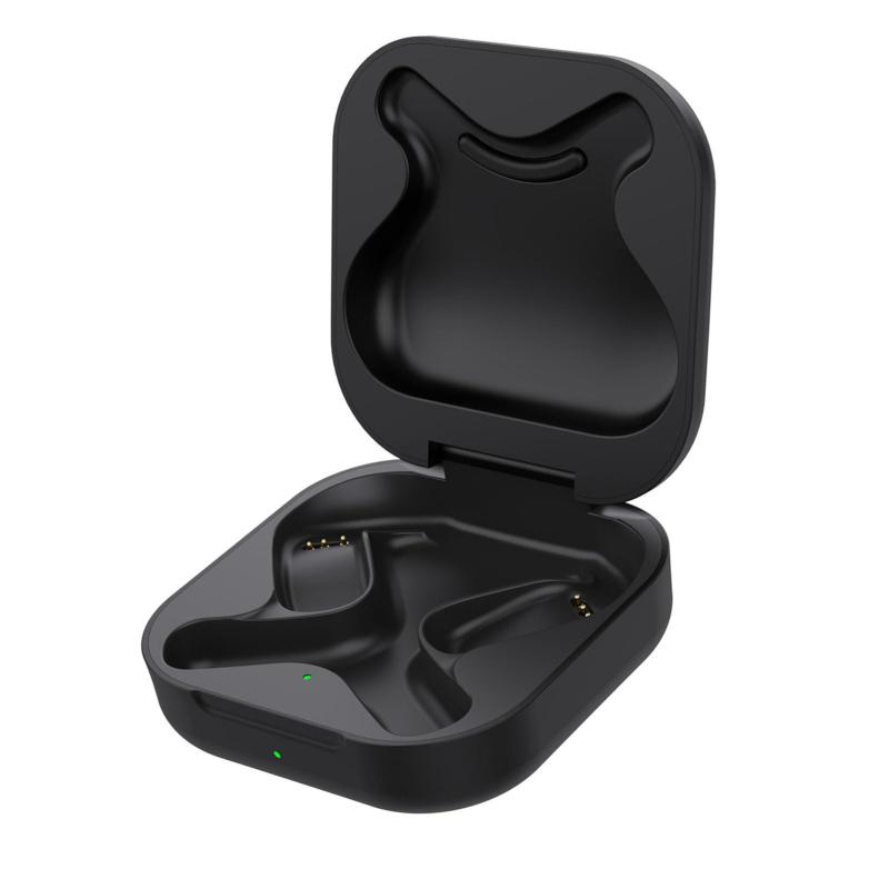 Cuifati OpenFit T910 充電ケース、充電ケース交換用 OpenFit T910 ヘッドフォンと互換性あり、600mAh 内蔵バッテリー、LED インジケーター付き (イヤホンは含まれません)