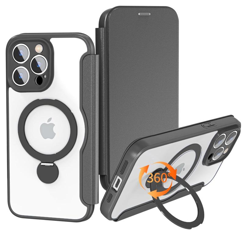 iPhone 用 ケース 360°回転 手帳型